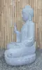  Product image 4 of the product “Seated Buddha made of Riverstone in Abhaya Position - gesture of fearlessness, H.100 cm, natural. ”
